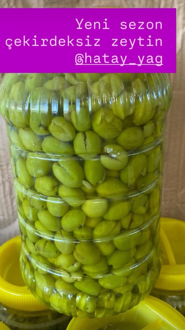 3 lü kavanoz çekirdeksiz zeytin